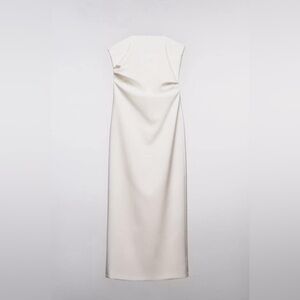 Zara White Midi Dress / Size S
